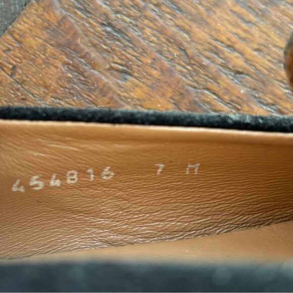 Aquatalia Honora Suede Leather Loafers Black 7 NWOB - Picture 11 of 11